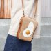 画像1: 【食パンと目玉焼きポシェット】2.0　食パンショルダー　|　小さいバッグ　|　ポシェット　|　ポーチショルダー (1)
