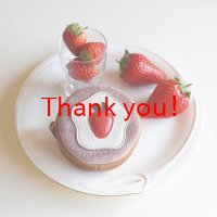 期間限定（3/31）受注生産【苺生地のケーキ】mini　ポーチ