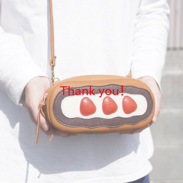 画像2: 【苺エクレアのポシェット】ショルダーバッグ　|　小さいバッグ